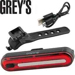 Велосипедний задній ліхтар Grey's LED 8 режимів 95 х 15 х 20 мм 1 шт (GR11130)