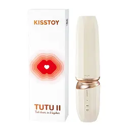 Міні секс-машина KISSTOY Tutu II на присосці, пульсація, імітація фрикцій, підігрів, знімна насадка - мініатюра 3