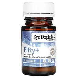Пробіотик Kyolic Kyo-Dophilus Fifty+Probiotic 6 млрд КУО 30 вегетаріанських капсул