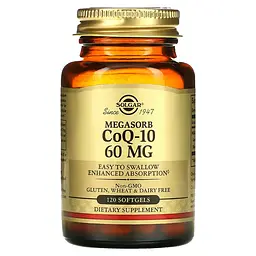 Коензим CoQ10 Megasorb 60 мг - 120 софтгель