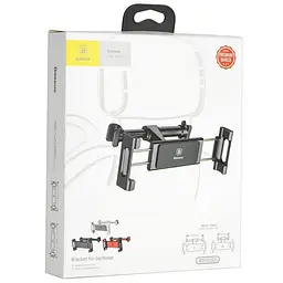 Автотримач Baseus Backseat Car Mount, на підголівник (SUHZ-0) Чорний - мініатюра 5
