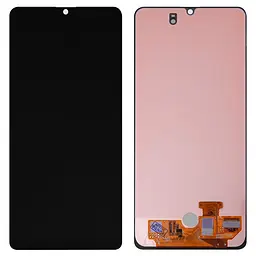 Дисплей для Samsung A315 Galaxy A31, чорний, без рамки, Оригінал (переклеєне скло)