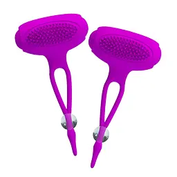 Затискачі для сосків - Pretty Love Bancroft Nipple Vibrator Purple - мініатюра 8