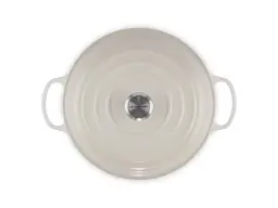 Каструля Le Creuset Signature Cast Iron Shallow Casserole 30 см Meringue 21180307164430 - мініатюра 2