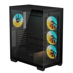 Корпус Gigabyte Aorus C500 Panoramic Stealth Tempered Glass Чорний без БЖ (GB-C500P ST) - мініатюра 5