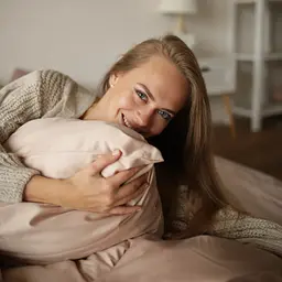 Комплект постільної білизни полуторний 150 x 220 см Сатин Latte Ванільний - мініатюра 4