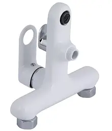 Змішувач для ванни Qtap Jay, Chrome/White (k35) з душовим гарнітуром QTJAY259CRW45553 - мініатюра 2