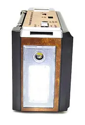 Радіо з ліхтариком/USB/SD/акумулятором Golon RX-381/2 аналогове USB/SD Коричневий (1920775263) - мініатюра 2