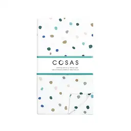 Комплект постільної білизни Cosas полуторний з простирадлом на резинці GREY GEOMETRY CS7 160 x 220 см (CellAshgrey_El-ColorBlotsV2_160) - мініатюра 8