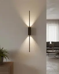 Бра, настінний світильник Goldlux 333964 Aisha LED 1x12W 4000K 1500Lm IP20 чорний - мініатюра 2