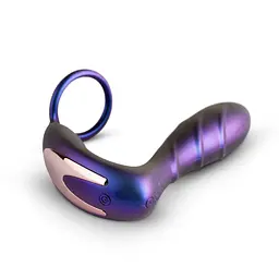 Стимулятор простати Hueman Black Hole Anal Vibrator, 14.3 см фіолетовий - мініатюра 2