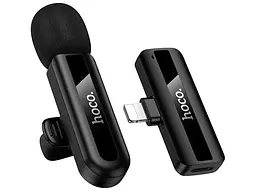 Мікрофонна радіосистема Hoco L20 Fair Wireless/Lightning Black (6942007655484)