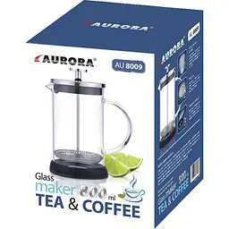 Заварник френч-прес Aurora AU 8009 0,8 л - мініатюра 2