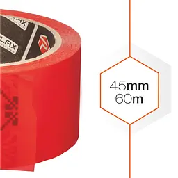 Пакувальна клейка стрічка Polax, червона 45 мм × 60 м (101-109) - мініатюра 5