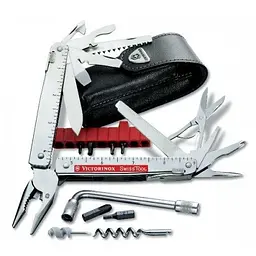 Мультитул Victorinox Swisstool X Plus 115мм,39функ+чорн.шкір.чохол - мініатюра 2