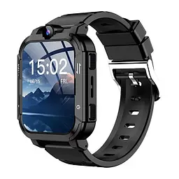 Дитячий смарт-годинник Y76, 4G GPS Wi-Fi SIM камера SOS IP67 чорний