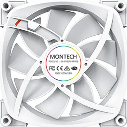 Вентилятор MONTECH 140MM AX140 PWM WHITE (AX140 PWM WHITE) - мініатюра 3