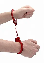 Наручники Ouch! Beginner's Handcuffs (червоний) - мініатюра 10