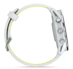Смарт-годинник Garmin Forerunner 970 Whitestone Titanium with Whitestone/Translucent Amp Yellow Silicone with Silver Buckle (010-02969-61) - мініатюра 5