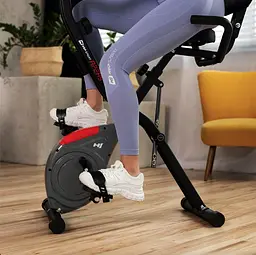 Велотренажер Hop-Sport HS-3030X Apeks X-Bike сірий - мініатюра 9