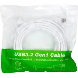 Дата кабель USB 3.2 Gen1 AM to USB-C 5.0m for VR Oculus Quest 2 PowerPlant (CA913244) - мініатюра 3