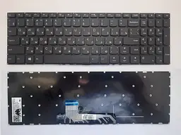 Клавіатура для ноутбуків Lenovo IdeaPad 310S-15, 510S-15 Series чорна без рамки RU/US
