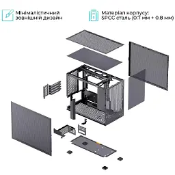 Корпус для ПК JONSBO D32 PRO MESH Black - мініатюра 5