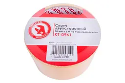 Скотч двосторонній універсальний Intertool 50 мм х 5 м тканина - мініатюра 2