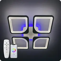 Люстра світлодіодна 517 Dlight 3color з пультом 70Вт Білий (02139) - мініатюра 8
