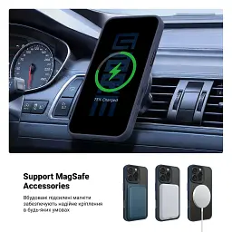 Чохол ArmorStandart Uniq MagSafe для Apple iPhone 16 Pro Dark Blue - мініатюра 4