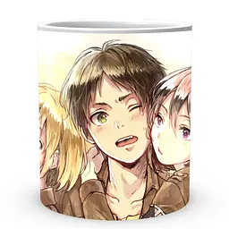 Кухоль GeekLand Атака Титанів Attack on Titan друзі навіки AT.02.66 330 мл білий - мініатюра 2
