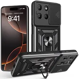 Чохол Ummi Camshield Serge Ring для Motorola Edge 60 / 60 Fusion Чорний / Black - мініатюра 2