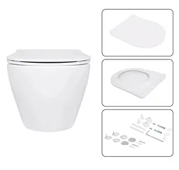 Набір Qtap Nest 4 в 1 підвісний унітаз Jay Ultra Quiet 520x360x320 + комплект інсталяції QT07335175W48189 - мініатюра 7