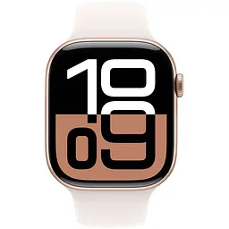Смарт-годинник Apple Watch Series 10 GPS, 42mm, Rose Gold, Light Blush Sport Band, M/L (Grade C) Seller Refurbished - мініатюра 2