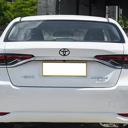 Емблема решітки, задня TOYOTA чорна 140х95 мм пластик (на скотчі) - мініатюра 5
