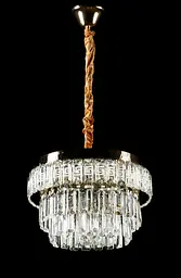 Золота кришталева світлодіодна люстра Splendid Ray L2211/400/4+LED (SGD), 40 см на 4 лампи E14 з LED-підсвічуванням - мініатюра 2