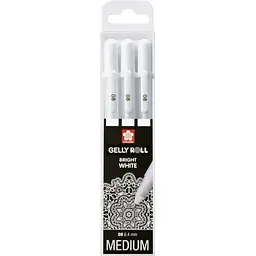 Набір гелевих ручок Sakura Basic Real Whites 3шт Білі