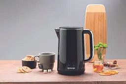 Електрочайник Gorenje 1.7 л подвійні стінки LED дисплей Strix контроль чорний kuh0015391 - мініатюра 3