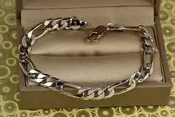Браслет Xuping Jewelry фігаро 19 см 6,5 мм сріблястий