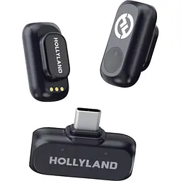Мікрофонна радіосистема Hollyland LARK A1 Combo 2TX + RX/Lightning + RX/USB-C Space Gray [164071] - мініатюра 2