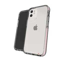 Протиударний прозорий чохол Gear4 Piccadilly D3O для iPhone 12 Mini (5.4") Pink + Transparent - мініатюра 4