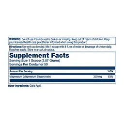 Мінерали Solaray Magnesium Glycinate Powder Unflavored 179 г - мініатюра 2