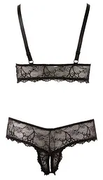 Комплект білизни Cottelli Curves, 4XL (чорний) - мініатюра 5