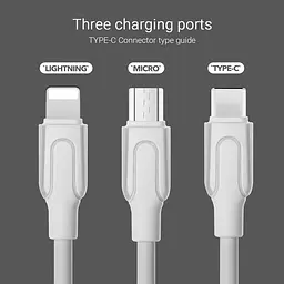Кабель Avantis AC-75i Super Flash USB – Lightning- білий - мініатюра 4