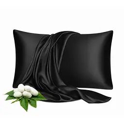 Наволочка MaryuPHair 100% шовкова з Мулбері 40х60 см (чорний)