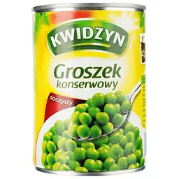Уцінка. Горошок зелений Kwidzyn консервований 400 г (468757)