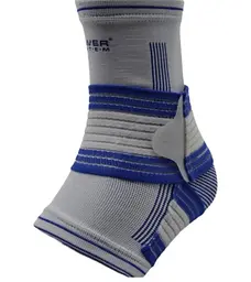 Бандажі на гомілкостоп Power System PS-6009 Ankle Support Pro Blue/White S/M (1 шт) (PS-6009_S/M_White-Blue) - мініатюра 5