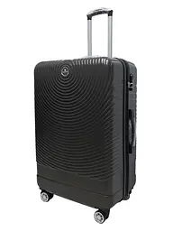 Валіза велика L ABS-пластик Worldline Airtex 652 78×52×34см 128л Сірий - мініатюра 2