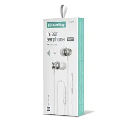 Навушники ColorWay 3.5 mm Wired Earphone UrbanBeat White (CW-WD03WT) - мініатюра 2