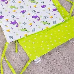 Борт у ліжечко MirSon Kids Time 18-0001 Hello Dino захисний білий 4 шт. - мініатюра 4